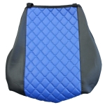 Set huse 1+1 din piele ecologica pentru IVECO STRALIS S-WAY 2021+ - Albastru/Negru