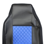 Set huse 1+1 din piele ecologica pentru IVECO STRALIS S-WAY 2021+ - Albastru/Negru