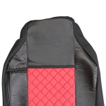 Set huse 1+1 din piele ecologica pentru IVECO STRALIS S-WAY 2021+ - Roșu/Negru