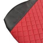 Set huse 1+1 din piele ecologica pentru IVECO STRALIS S-WAY 2021+ - Roșu/Negru