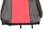 Set huse 1+1 din piele ecologica pentru IVECO STRALIS S-WAY 2021+ - Roșu/Negru