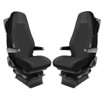 Set huse 1+1 din piele ecologica pentru VOLVO FH 2016-2020 - Negru
