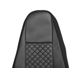 Set huse 1+1 din piele ecologica pentru VOLVO FH 2016-2020 - Negru