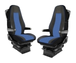 Set huse 1+1 din piele ecologica pentru VOLVO FH 2016-2020 - Albastru/Negru