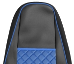 Set huse 1+1 din piele ecologica pentru VOLVO FH 2016-2020 - Albastru/Negru