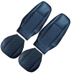 Set huse 1+1 din piele ecologica pentru VOLVO FH12 2006- 2015 - Negru