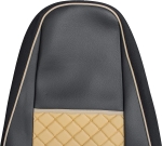 Set huse 1+1 din piele ecologica pentru VOLVO FH12 2006- 2015 - Bej/Negru