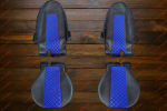 Set huse 1+1 din piele ecologica pentru VOLVO FH12 2006- 2015 - Albastru/Negru