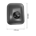 Oglinda retrovizoare exterioara universala laterala cu unghi larg 22 x 17 cm – Aprobare E4