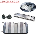 Parasolar auto universal cu folie de aluminiu pentru parbriz – 150 cm x 80 cm