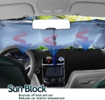 Parasolar auto universal cu folie de aluminiu pentru parbriz – 150 cm x 80 cm