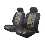 1+1 Huse universale pentru scaunele din fata – tapiterie textila pentru autoturism, microbuz si SUV – culoare camuflaj negru-verde