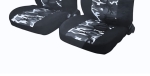 1+1 Huse universale pentru scaunele din fata – tapiterie textila pentru autoturism, microbuz si SUV – culoare camuflaj negru-gri