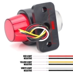 Set de 2 Lampa Laterala Gabarit LED cu efect neon pentru camion, remorca, TIR, van, rulota etc. 12–24V, rosu-alb-portocaliu