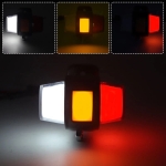 Set de 2 Lampa Laterala Gabarit LED cu efect neon pentru camion, remorca, TIR, van, rulota etc. 12–24V, rosu-alb-portocaliu