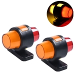 Set de 2 Lampa Laterala Gabarit LED cu efect neon pentru camion, remorca, TIR, van, rulota etc. 12–24V, portocaliu-portocaliu-rosu