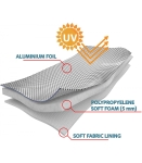 Husa impermeabila anti-grindină din aluminiu pentru autoturism, SUV marimea XXL - 520mm