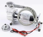 Compresor de aer auto portabil 12V, 300 PSI, debit 1.8 CFM, furtun metalic, pentru suspensie pneumatica, off-road, claxoane si sisteme aer