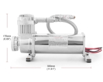 Compresor de aer auto portabil 12V, 300 PSI, debit 1.8 CFM, furtun metalic, pentru suspensie pneumatica, off-road, claxoane si sisteme aer