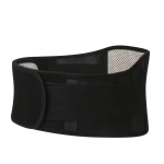 Centura lombara, ajustabila, unisex, cu turmalina si magneti, masura XL, 113cm, culoare negru