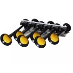 Tromba Claxon pneumatica muzicala 24V cu 6 tevi si telecomanda