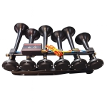 Tromba Claxon pneumatica muzicala 24V cu 6 tevi si telecomanda