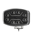 Far LED cu functie DRL, lumina alba/galbena 12-24V, pentru jeep, camion, utilaje agricole si altele