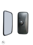 Oglinda universal  exterioara laterală pentru vedere din spate 384 mm x 190 mm pentru camion, autobuz, utilaje de constructii si agricole, excavatoare, rulote si altele.
