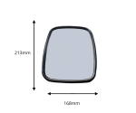 Oglinda universala exterioara laterala cu unghi larg pentru vedere inapoi 213 mm x 168 mm pentru camion, motostivuitor, utilaje de constructii si agricole, excavatoare, rulote si altele.