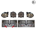 Proiectoare LED halogen, proiectoare de ceata in set cu proiectoare LED halogen pentru faza lunga suplimentara pentru SCANIA seria P, G, R, T 2004–2017