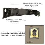 Proiectoare LED halogen stanga, ceata cu dubla lupa pentru VOLVO FH4 / FM4 (2013–2019)