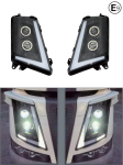 Set faruri LED stanga + dreapta cu faza scurta, faza lunga si lumini de zi DRL pentru VOLVO FH4 / FM4 2012+ ОЕМ 21221130, 22239219, 22239254, 21221135, 22239217, 22239253