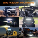 51 Cm 162W Diodă puternică cu LED Bară cu LED-uri 54 LED Ultra subțire Lampă cu halogen 12V 24V Auto ATV Jeep 4x4 Camion offroad etc