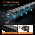 51 Cm 162W Diodă puternică cu LED Bară cu LED-uri 54 LED Ultra subțire Lampă cu halogen 12V 24V Auto ATV Jeep 4x4 Camion offroad etc