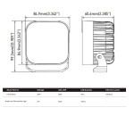 LED Halogen Proiectoare 30W - Alb, Lumina difuza cu lumina DRL galbena si rosie 12-24V