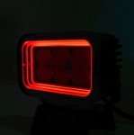 LED Halogen Proiectoare 42W - Alb, Lumina difuza cu lumina DRL galbena si rosie 12-24V