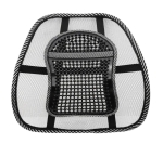 Suport lombar pentru scaun auto, birou sau acasa cu zona de masaj - Negru