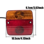 Stopuri universale pentru remorca cu becuri, 4 functii, cu cablu si mufa cu 7 pini – 12V, E24