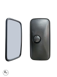 Oglinda universala exterioara laterală pentru vedere din spate 384 mm x 190 mm pentru camion, autobuz, utilaje de constructii si agricole, excavatoare, rulote si altele.