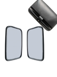 Set 2 bucati Oglinda universal exterioara laterala pentru vedere din spate 300 mm x 183 mm pentru camion, autobuz, utilaje de constructii si agricole, excavatoare, rulote si altele.