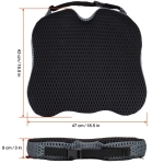 Scaun ergonomic cu spuma cu memorie si plasa respirabila 3D pentru masina, birou si acasa – antialunecare cu curea – Negru