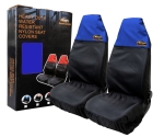 Set 2 buc. Protectii universale impermeabile din nailon pentru scaune auto – Negru-Albastru