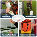 Furtun autoamorsant cu supapa 1.7 m – pompa sifon manuala cu aspiratie pentru combustibil, apa si lichide