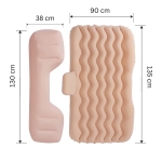 Saltea gonflabila pentru bancheta din spate a masinii cu pompa si perne – universala, pentru calatorii si camping