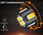 Set Bec LED T10 W5W, blister – lumina alba 7000K, consum redus, Plug & Play - 12V