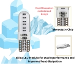 Set Bec LED auto T10 W5W Albastru, Blister CANBUS Silica - 12V 