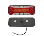 Stop LED spate multifunctional 5 functii pentru camion, remorca, semnalizare dinamica, stop, marsarier, ceata, IP66, 12–24V