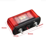 Plafon LED pentru numar de inmatriculare 12V – Rosu