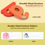 Joc educativ din lemn – Litere 3D & Spelling Game pentru alfabet si limba engleza