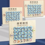 Joc Montessori din lemn „Explore the Route” – descopera traseul